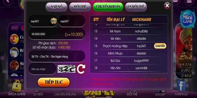 Hướng dẫn nạp tiền sbobet